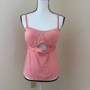 *TIME AND TRU* Pink Swim Top Size Large (12-14)